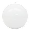 thumbnail image 1 of Unscented High Gloss White Round Candle, 1 of 5