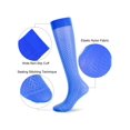 thumbnail image 4 of Deago 2 Pairs Men's Ultra Thin Sheer Dress Socks Soft Nylon Summer Silky Business Socks Breathable Work Trouser Sox Mid Calf, Blue, 4 of 8