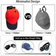 thumbnail image 5 of 8pcs Baseball Cap Rack Hat Holder Rack Organizer Storage Modern Baseball Caps Hangers, 5 of 5