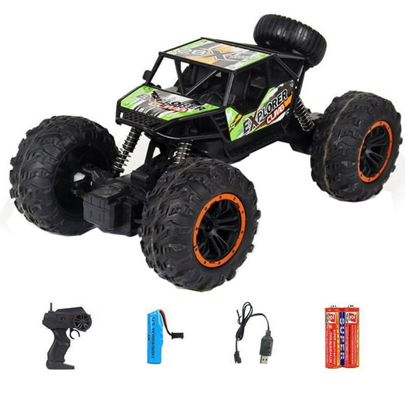 Remote Control Car for Boys Kids with Lifting Function, 4WD RC Cars Electric Monster Truck Toy Gifts 4X4 Off-Road RC Rock Crawler 2.4GHz All Terrain RC Truck with 2 Batteries