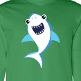 thumbnail image 4 of Inktastic Cute Shark, Little Shark, Blue Shark, Sea Animal Long Sleeve T-Shirt, 4 of 5