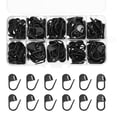 thumbnail image 1 of Marcadores de Puntos de Ganchillo, 150Pcs Marcador de Aguja de Ganchillo de Plástico para Costura, Ganchillo DIY, Color Negro, 1 of 6