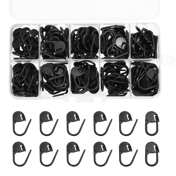 Crochet Stitch Markers, 150Pcs Plastic Knitting Crochet Locking Stitch Needle Marker Needle Clip Counter for Sewing Crocheting DIY Craft, Black
