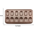 thumbnail image 5 of 2 Pack Madeleine Pans for Baking, 12 Cavity Heavy Duty Shell Shape Baking Mold Nonstick Cookie Cake Pan for Oven（Gold）, 5 of 9