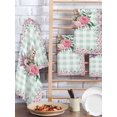 thumbnail image 2 of Easter Bunny Roses Kitchen Dish Towels for Drying Dishes Set of 4, Pink Floral Spring Green Buffalo Plaid Waffle Weave Microfiber Hand Tea Bathroom Towels Quick Dry & Absorbent Towel 15.7x23.6, 2 of 7