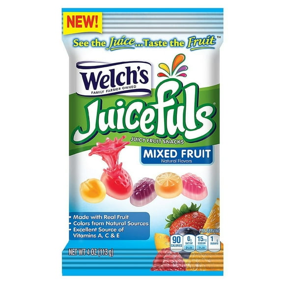 Welch's Juicefuls Fruit Snacks, Mixed Fruit 4.0 oz