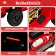 thumbnail image 7 of Jojoka 6V Kids Ride On Car for Toddlers - Battery Powered Electric Ride on Toys for Kids with Music, LED Light, FM, Horn, Rear Storage, Riding 4 Wheels Toy for Boys & Girls Aged 3-6 Years, Red, 7 of 7