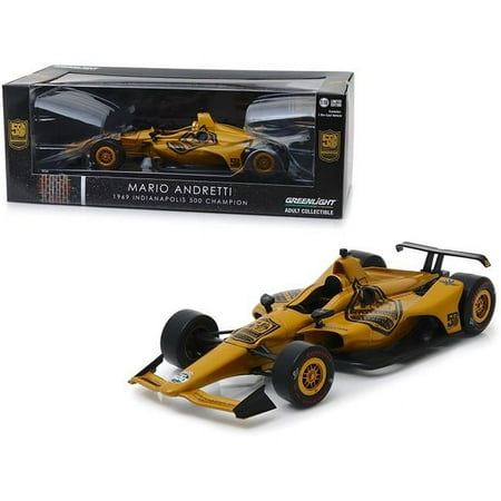 Indy Car Mario Andretti 50th Anniv. 1969 Indianapolis 500 Dallara Universal Aero Kit Tribute IndyCar 1/18 Car Greenlight