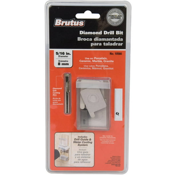 QEP 10566 5/16" Porcelain Diamond Drill Bit with Drill Guide Walmart
