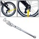 thumbnail image 3 of Pata de cabra para bicicleta plegable, soporte para estacionamiento, soporte para pies de carretera, pieza de soporte de una sola pata Plata, 3 of 9