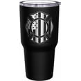 thumbnail image 5 of Firefighter Shield - Coffee Tumbler - American Flag Coffee Travel Mug - Engraved Tumbler - Double Insulated Tumbler - 30 oz, 5 of 6