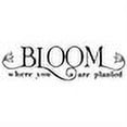 thumbnail image 6 of Bloom Where You Are Planted with Flowers Vinyl Lettering Wall Decal Sticker Decals - Size: 10"H x 36"L - Color: Black, 6 of 6