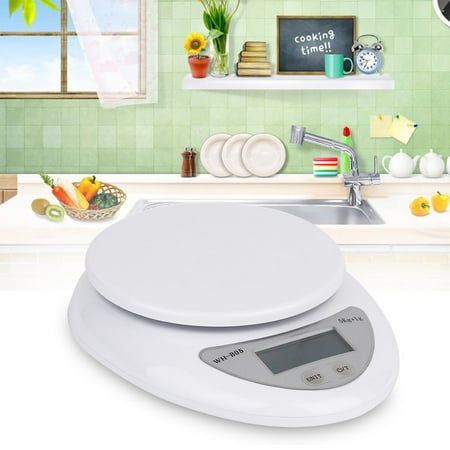 Spring Balance Scale - 5kg 5000g/1g Digital Kitchen Food Diet Postal Scale Electronic Weight Scales Balance Weighting LED Electronic WH-B05