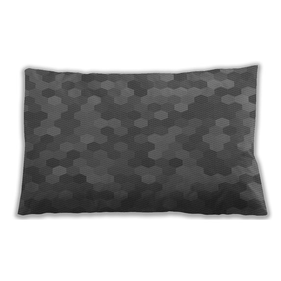 Ahgly Company Outdoor Rectangular Contemporary Lumbar Throw Pillow, 13 inch by 19 inch