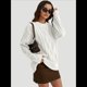 thumbnail image 4 of Suéteres de Cuello Redondo de Punto Extragrandes para Mujer L, 4 of 8