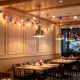 thumbnail image 4 of Ke1Clo Star String Lights, 10ft LED Independence Day Rattan Lights with Red White Blue Accents, Woven Star Decorative Lighting for Holiday Party Home Patio, Blue, 4 of 6