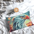 thumbnail image 3 of Salouo Western Style Bald Eagle Pattern Pillow Cases,1PC Pillow Covers with Envelope Closure Decorative Pillow Case for Bed Couch,Pillows Not Included-14"x20", 3 of 6