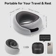 thumbnail image 4 of WANDER+ Travel Pillow, 100% Pure Memory Foam Travel Neck Pillow Airplane Neck Support Ergonomic Design Best for Sleeping Plane Car Train Office Flight for Adults ,Orange, 4 of 7