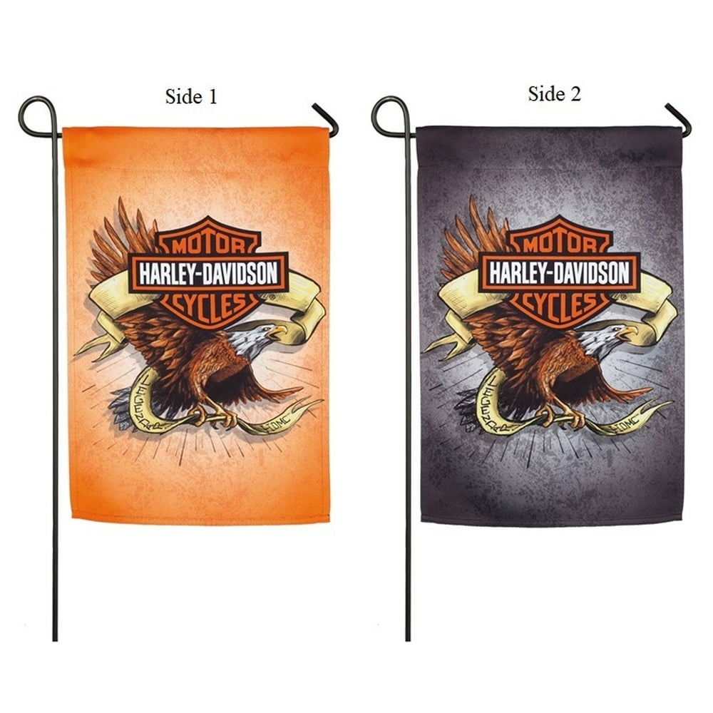 Harley Davidson Garden Flag 2 Sided Legendary Eagle Logo