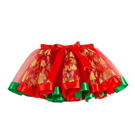 

NECHOLOGY Dress up Little Girls Kids Girls Christmas Dance Party Costume Cartoon Tulle Skirt Toddlers And Tiaras Dress Skirt Yellow 5-8 Years
