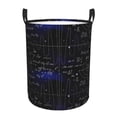thumbnail image 2 of Goofa Mathematica Science Printed Circular Hamper,Laundry Basket with Handles,Storage Baskets Foldable,Large Capacity Laundry Hamper-Small, 2 of 8