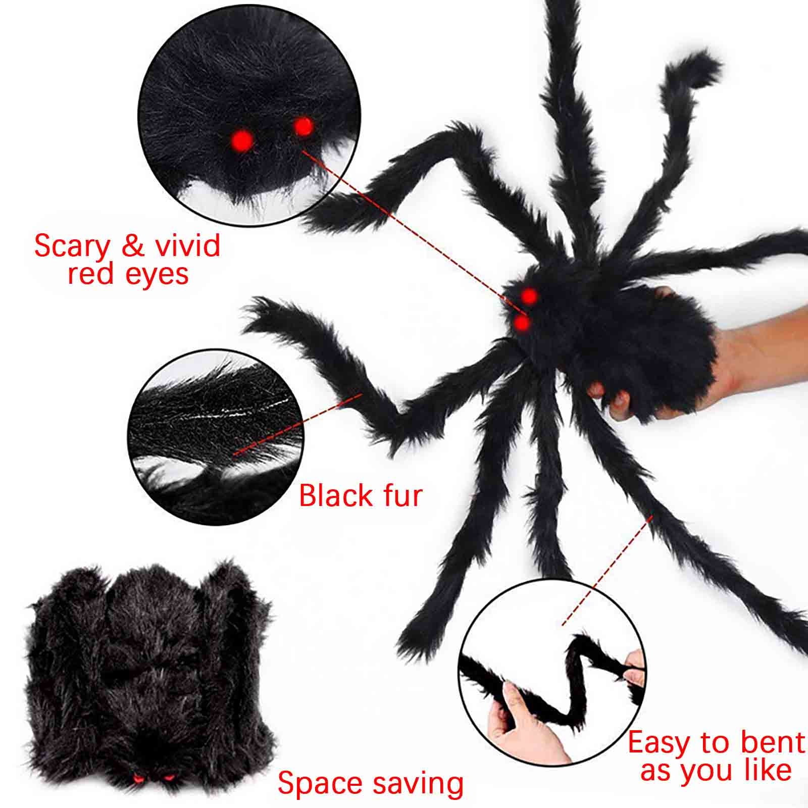Pompotops Up to 50% off, Halloween Decorations Outdoor Decoration Cobwebs And Spider