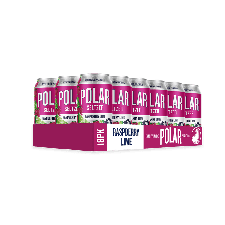 Polar Seltzer Raspberry Lime Sparkling Water, 12 fl oz, 18 Pack photo 5