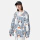 thumbnail image 3 of Balery Happy Snowmen Snowfall Sudadera ligera de manga larga con capucha y protección solar UPF 50+ para hombre y mujer, ideal para pesca y running-3X-Large, 3 of 7
