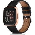 thumbnail image 2 of Bracelets Classiques en Cuir Véritable pour Fitbit Versa 2 Versa Lite, 2 of 8