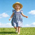 thumbnail image 3 of Mnyotv Flutter Sleeve Floral Dresses for Girls Casual Smocked Clothes Toddler Baby Girl Summer Outfits Size 3-4Y, 3 of 6