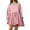 DT-Pink, variant on DailyTrove Women's Short Sleeve Striped Two-Piece Set, Crop Top & Skirt, Summer Casual & Trendy Wear, Modern Fit
