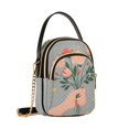 thumbnail image 7 of FORMRS Crossbody Bag for Women Quilted Travel Shoulder Cell Phone Purse with Chain Strap Handbag, Stars Flower, 7 of 7