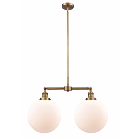 Innovations 209-BB-G201-12-LED XX-Large Beacon 2 Light Chandelier part of the Franklin Restoration Collection, Brushed Brass