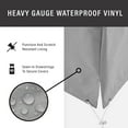 thumbnail image 3 of Crosley Furniture Covers 2-Pc Traditional Vinyl Outdoor Sofa Cover Set in Gray, 3 of 9