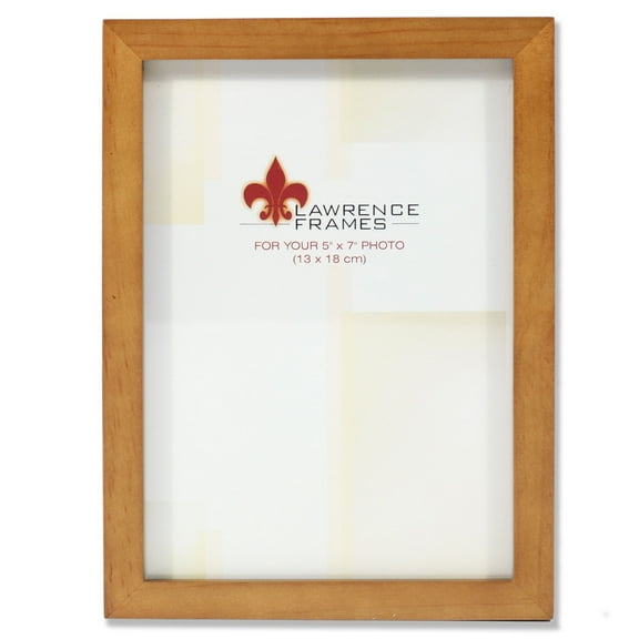 Lawrence Frames 766057 Nutmeg Wood 5x7 Picture Frame - Gallery Collection