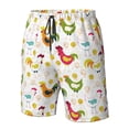 thumbnail image 4 of Fotbe Chickens A Trajes de Baño Estampados para Hombre, Shorts de Verano de Secado Rápido, Ropa de Playa, Bañadores-Small, 4 of 6