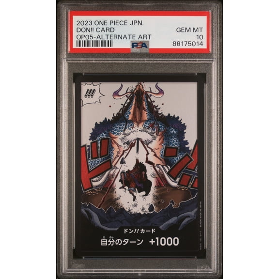 Graded 2023 One Piece JPN OP05 DON Card Awakening of the New Era Alternate Art Trading Card Game PSA 10 Gem Mint