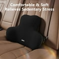 thumbnail image 5 of CxhicLuv Car Lumbar Cushion, Auto Back Support, Foam 9-Massage Point Universal, Car Comfort Accessories, Back Pain Relief for Long-Distance Drivers, Office Workers, Black, 5 of 6