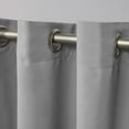 thumbnail image 4 of Exclusive Home Sateen Twill Woven Room Darkening Blackout Grommet Top Curtain Panel Pair, 52"x84", Veridian Grey, 4 of 6
