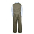 thumbnail image 5 of Dark Khaki Baby Boys Toddler Wedding Formal Party Necktie Sets Suits Outfits S-7, 5 of 5
