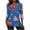 b2-Navy Top, variant on Womens Independence Day Tops V-Neck 3/4 Sleeve Patriotic Graphic Tees Loose Fit Summer Casual Tunic Tops S-3XL