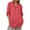 Watermelon Red, variant on Breezora Womens Long Sleeve Linen Shirt Button Down Collared Blouse Relaxed Fit Breathable Comfortable Work Casual Wear L Size Black