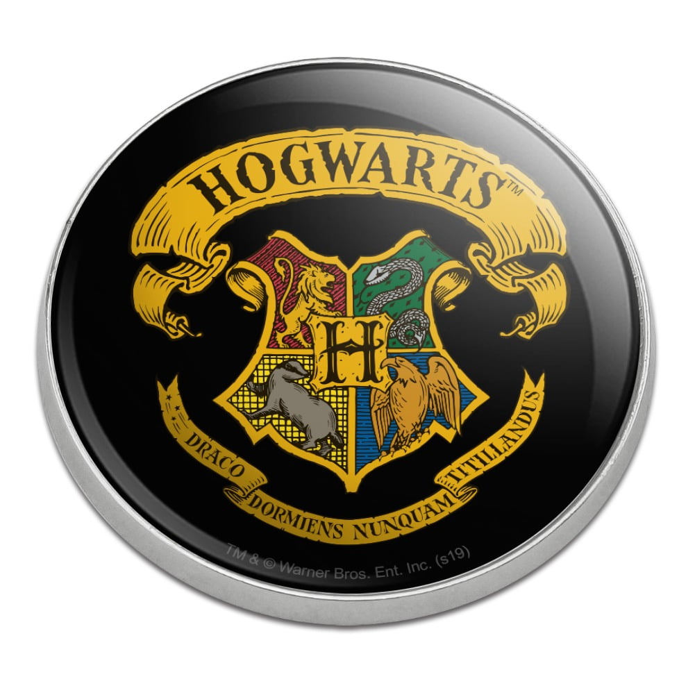 Harry Potter Ilustrated Hogwart's Crest Golfing Premium Metal Golf Ball Marker
