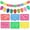 2 PACK-D, variant on 2 Pack Fiesta Banner Colorful Felt Papel Picado Banner for Party Cinco de Mayo Day of the Dead Fiesta Party Decorations Supplies