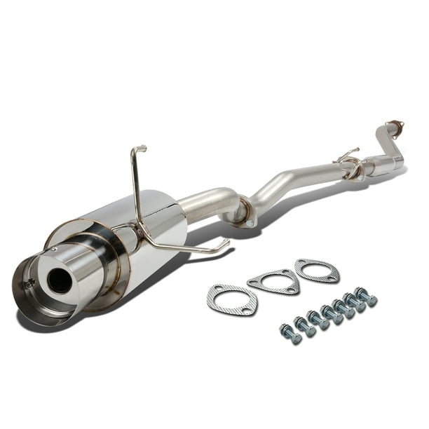 For 2002 to 2005 Honda Civic Si Catback Exhaust System 4" Tip Muffler