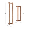 thumbnail image 4 of Linon Twombly Wooden Wall Mount Towel Rack (Set of 2) Brown, 4 of 5