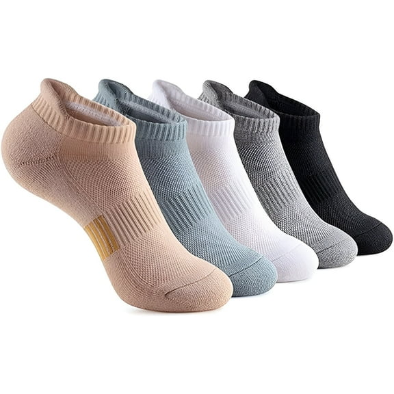 TELOLY 3Pairs Ankle Socks for Women,Cotton Womens No Show Socks Size 9-11,Low Cut Socks