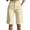*001-Khaki, variant on Bermuda Shorts for Women Summer Dressy Casual Elastic High Waisted Wide Leg Knee Length Shorts with Pockets
