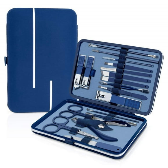 Manicure Set, Pedicure Kit, Nail Clippers, Professional Grooming Kit, Nail Tools 18 in 1 with Travel Case for Men and Women