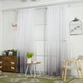 thumbnail image 3 of VerPetridure Gradient Sheer Curtain Tulle Window Treatment Voile Drape Valance 1 Panel Fabric, 3 of 3